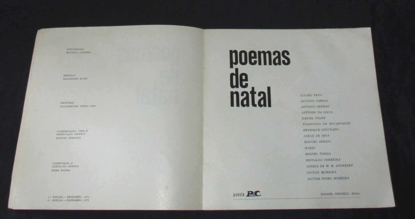 Livro Poemas de Natal Eduardo Gageiro 2ª edição