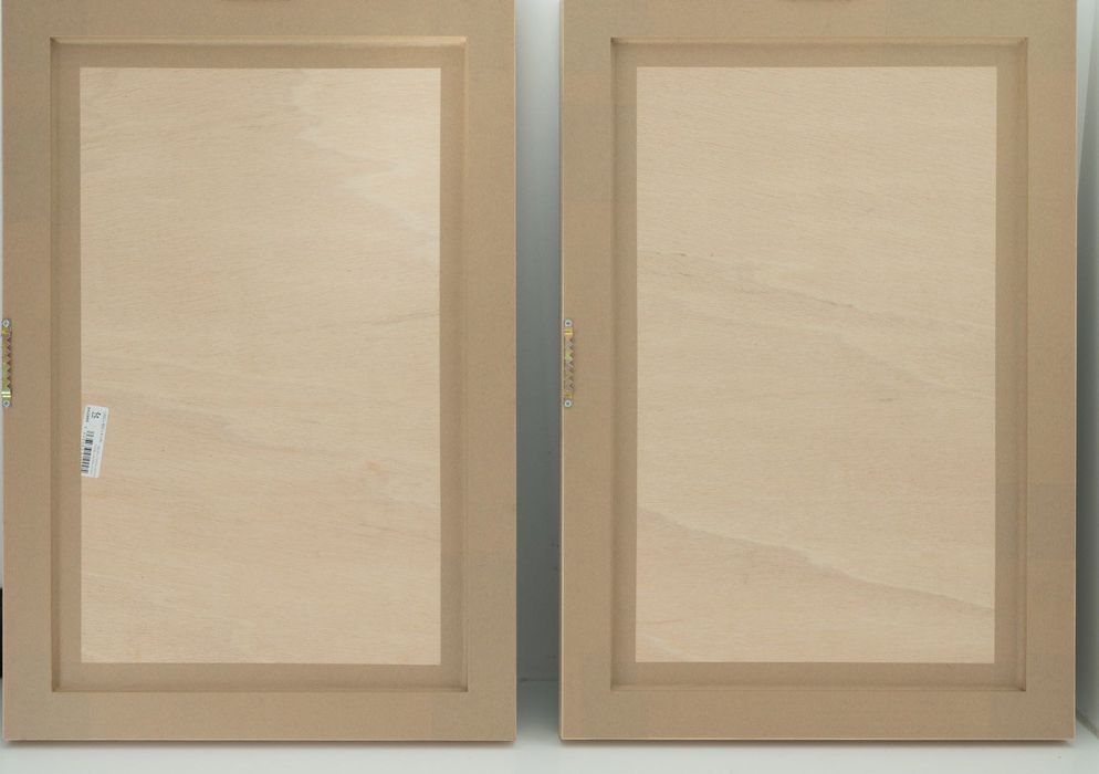 Quadro de azulejos/mosaicos hidráulicos com moldura de carvalho