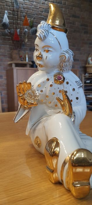 Estátua Vintage Pasta de Limoges com cristais Swarovski