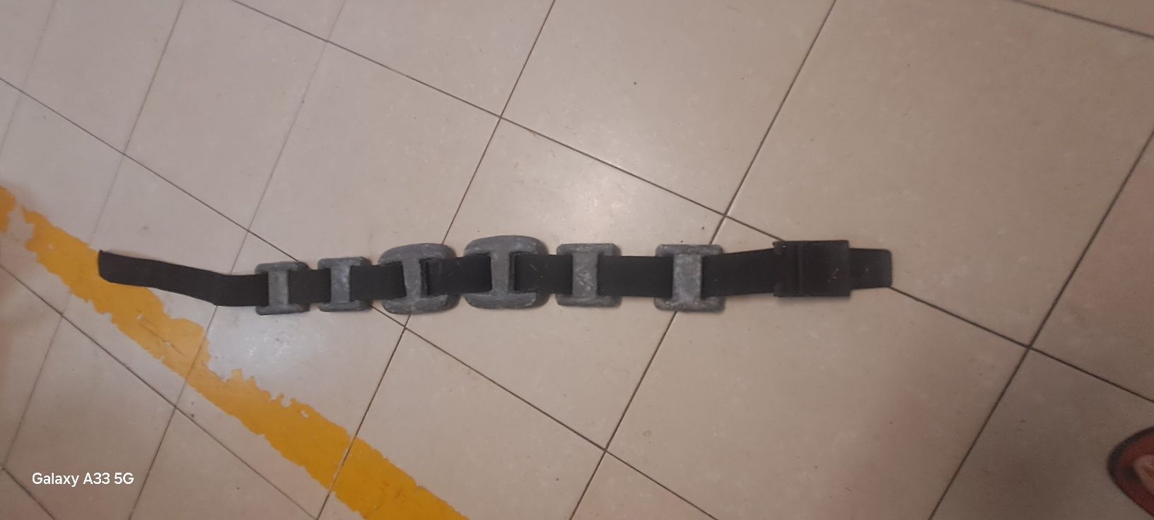 Chumbos e cinto para mergulho