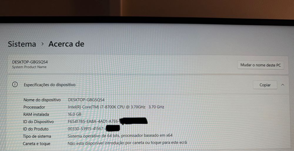 Computador Desktop i7 3.7Ghz com 16Gb Ram