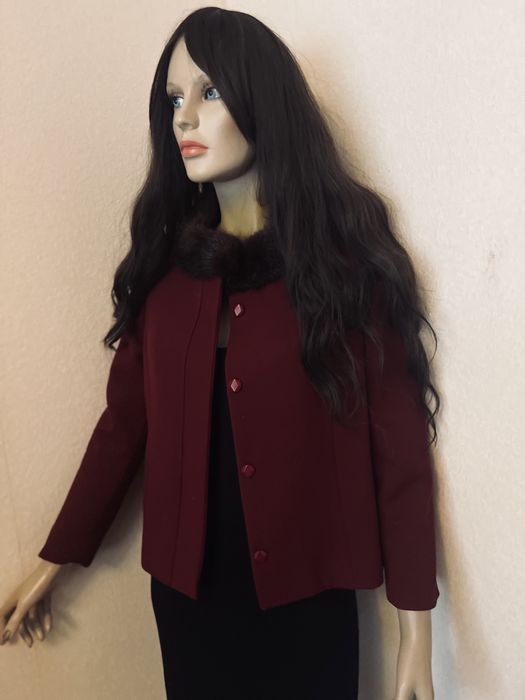 Płaszcz damski z naturalnego futra norek