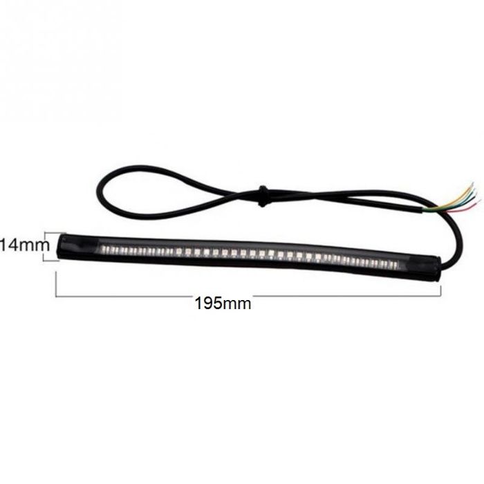 Taśma pasek LED lampa STOP + pozycja + kierunkowskazy