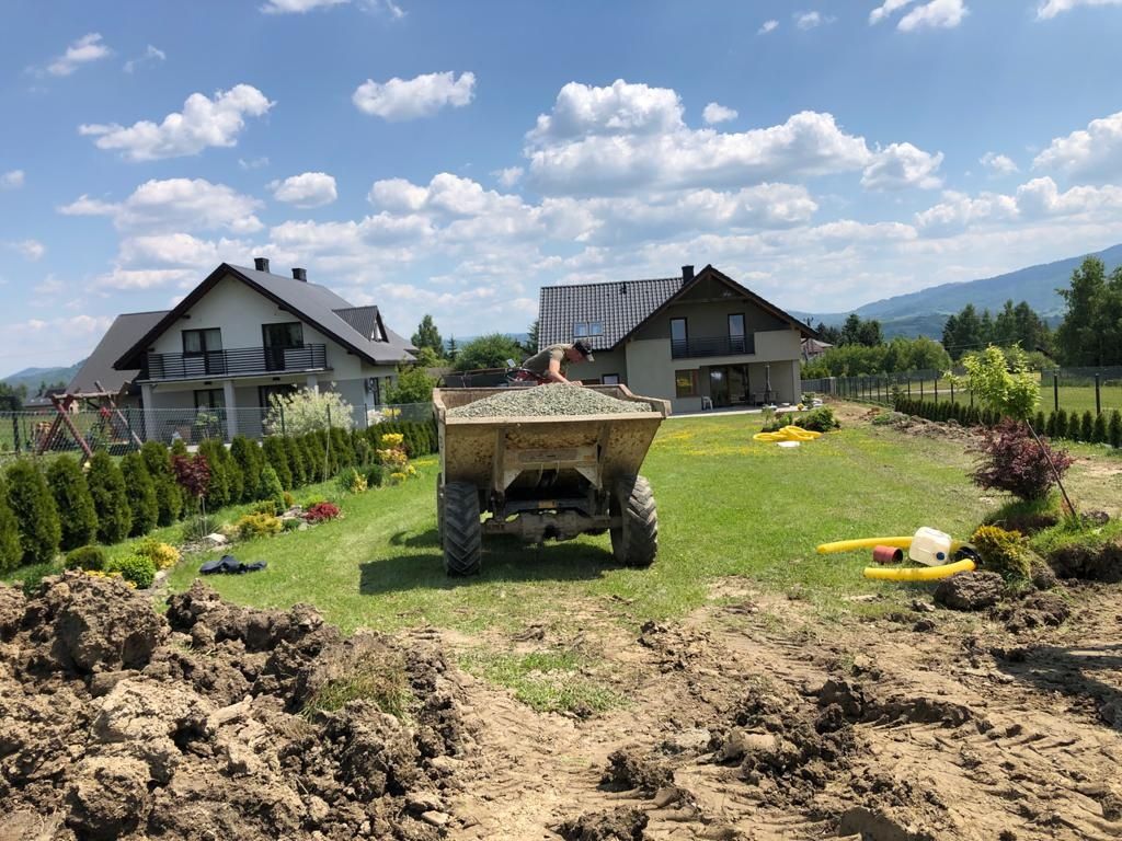 Odwodnienie,drenaż,utwardzenia pod kostke, budowa dróg,kanalizacje