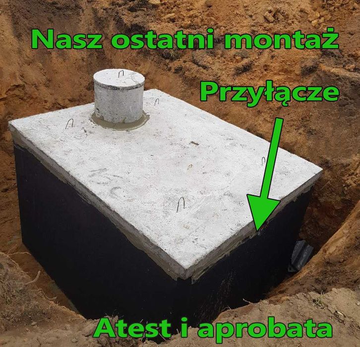 Szamba betonowe zbiorniki na deszczówkę szambo ścieki 12 10m3 120