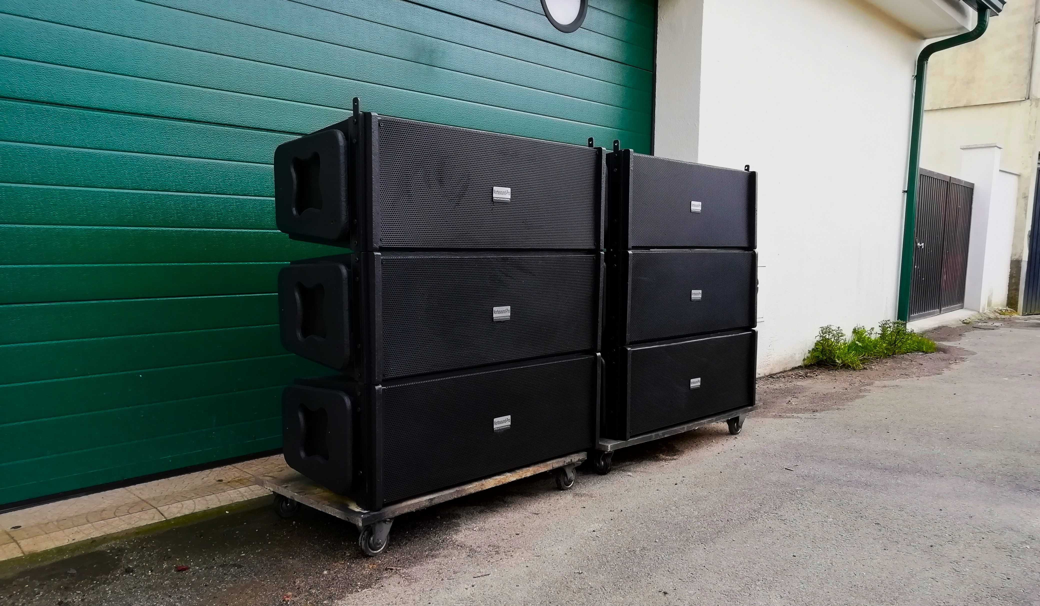 Line Arrays NorteSound L212, 800 Watts Rms cada.