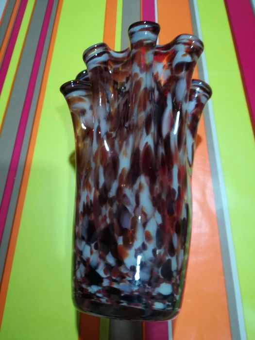 Jarra vidro soprado marinha grande vintage