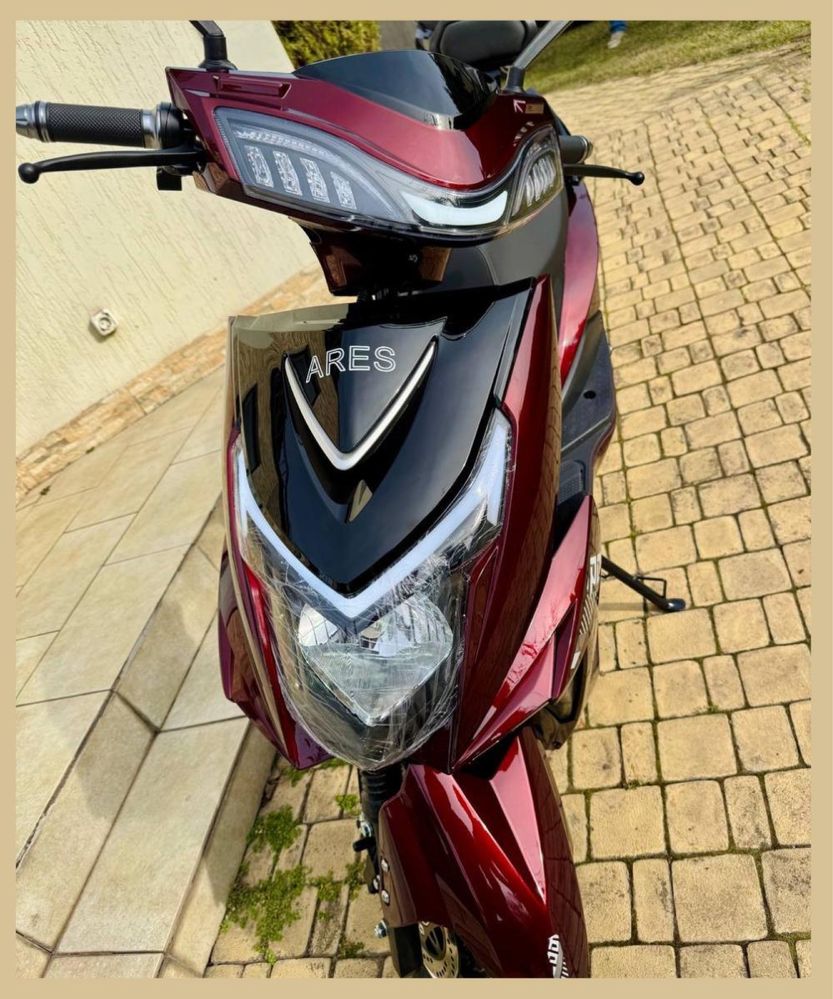 ХІТ ПРОДАЖ! В НАЯВНОСТІ! Червоний електроскутер Ares 2000Вт 80 км/год