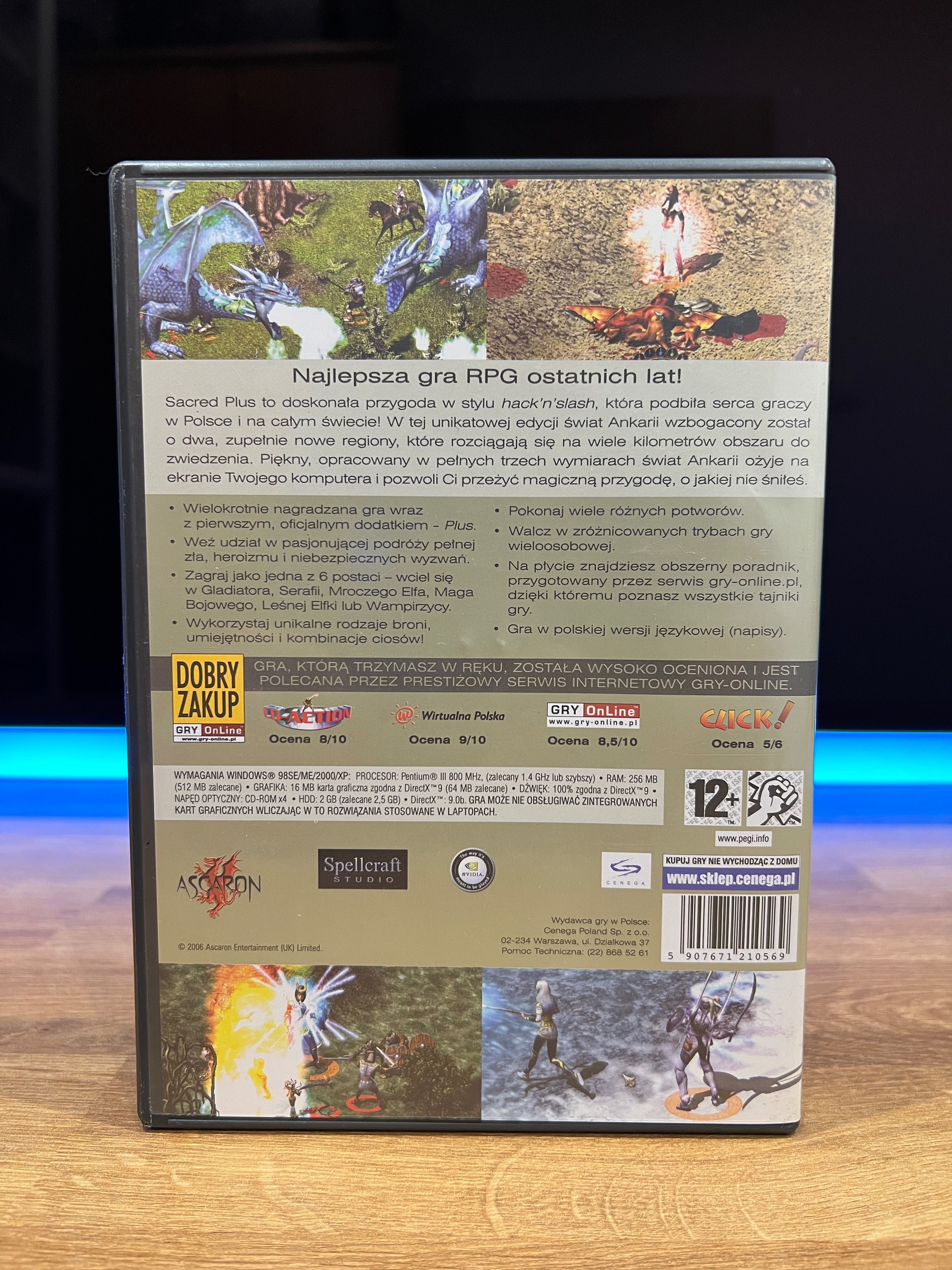 Sacred Plus (PC PL 2006) DVD BOX polskie wydanie Kolekcja Klasyki