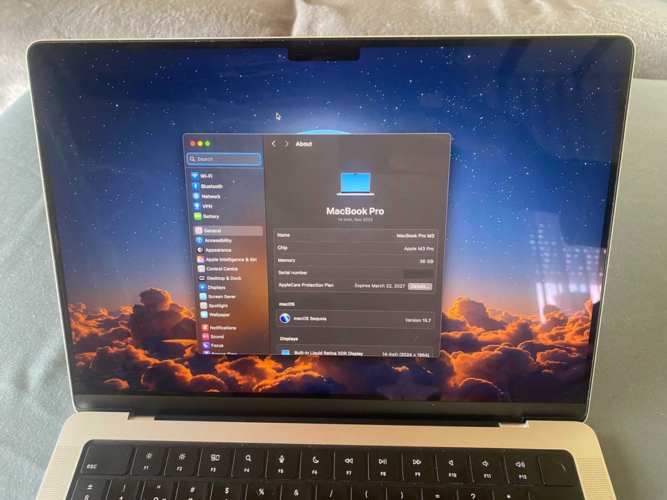 MacBook Pro 14" M3 Pro 36GB/512GB • AppleCare until 2027 • All Original Items64283959949315123