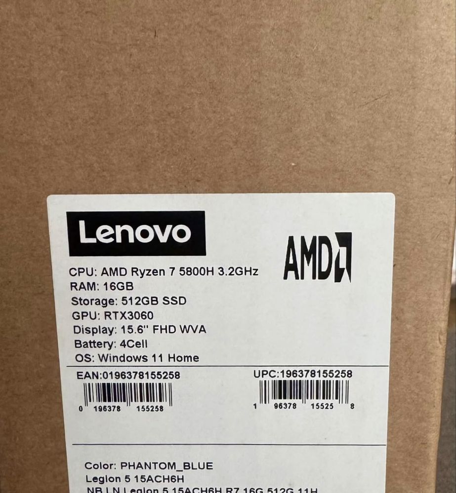 Portatil Gaming Lenovo Legion