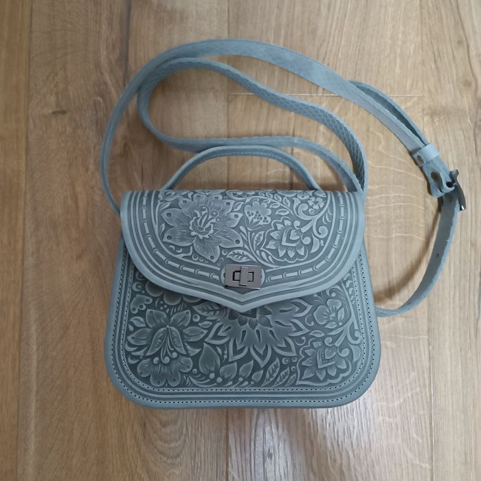 Шкіряна сумка нова, ручна робота