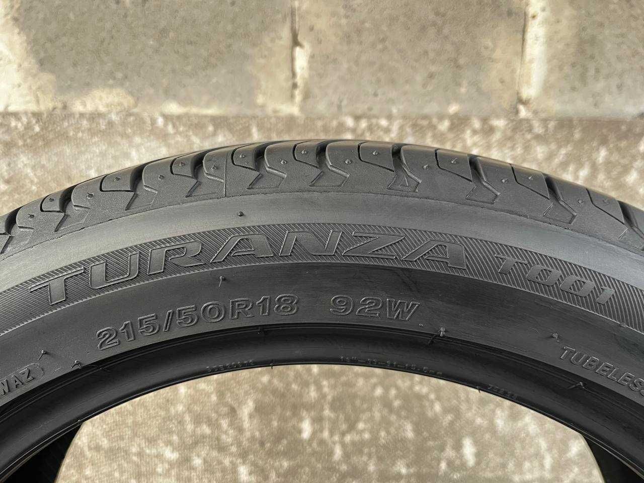 Шини літні 215/50 R18 BRIDGESTONE TURANZA T001 6mm