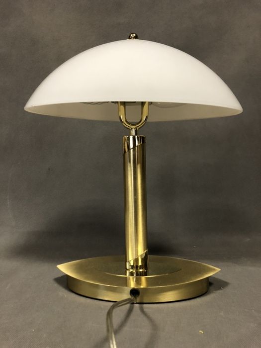 Elegancka złota lampa gabinetowa lata 90 te