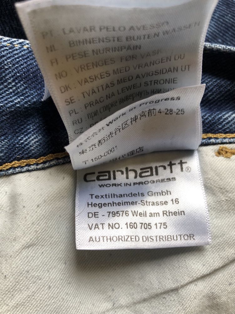 Carhartt WIP Single Knee Pant Spodnie męskie jeansy 28/32 pas-76 cm