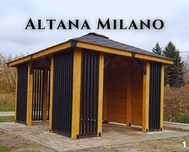 Altana drewniana ogrodowa Milano. Szybka realizacja. Producent