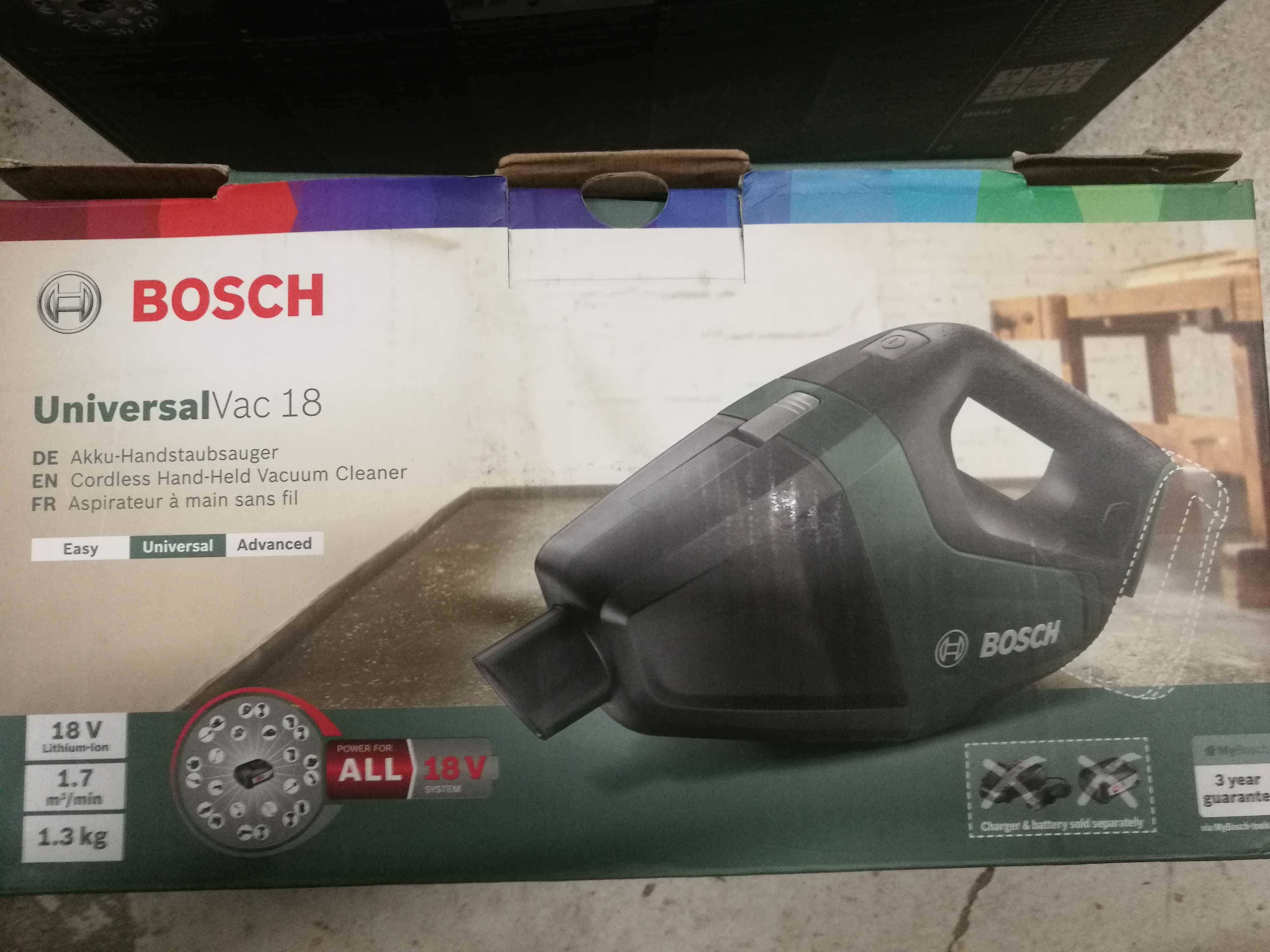 Bosch UniversalVac 18 Odkurzacz akumulatorowy 18V