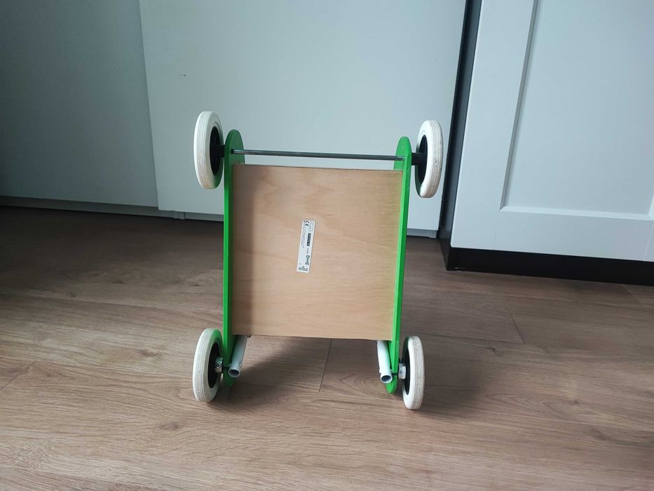 Wózek drewniany pchacz chodzik Ikea Mula dziecięcy