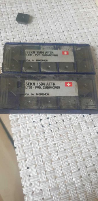Płytki skrawające, frezarskie, frezy Darmet.