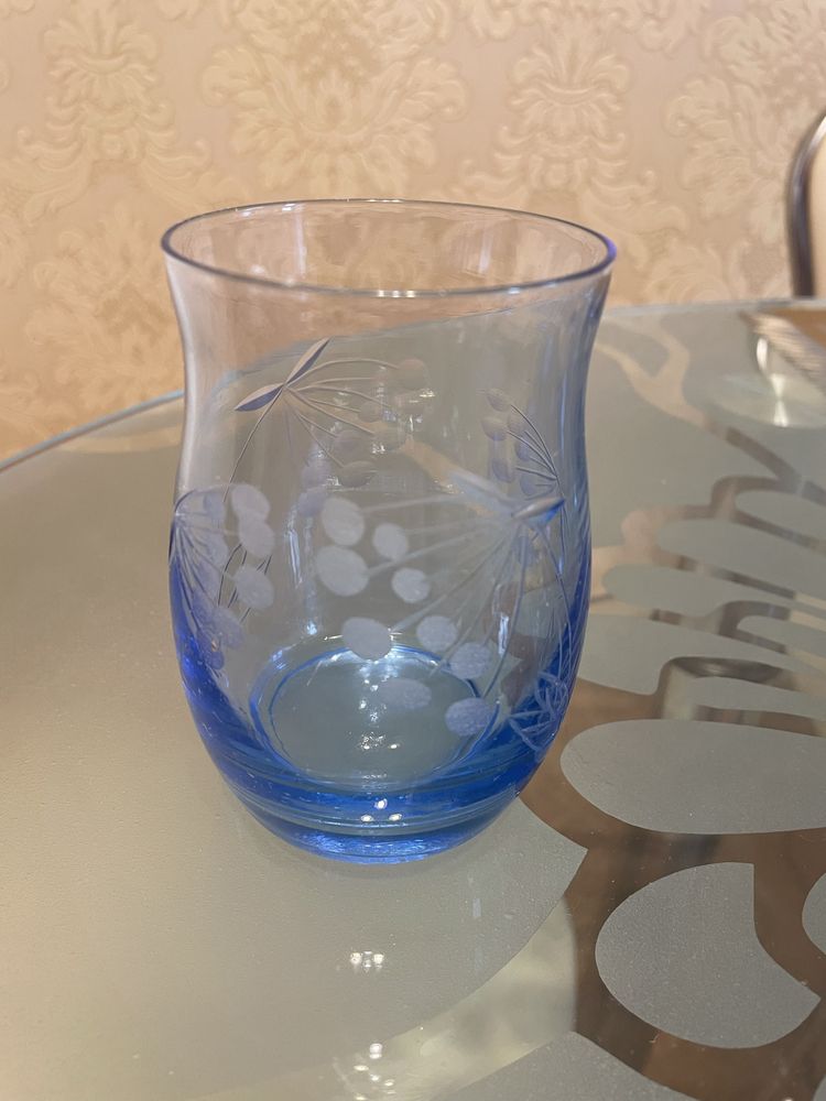 Скляний глечик із набором склянок
