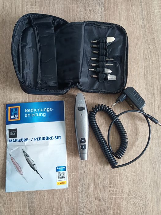 Szlifierka frezarka do paznokci, zestaw, nowa, manikure, pedicure