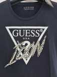 Sp Vtd  t-shirt GUESS icon granat bluzka cyrkonie top S