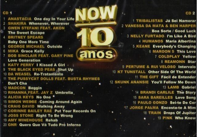 CDs de Bliss e NOW 10 anos em muito bom estado.