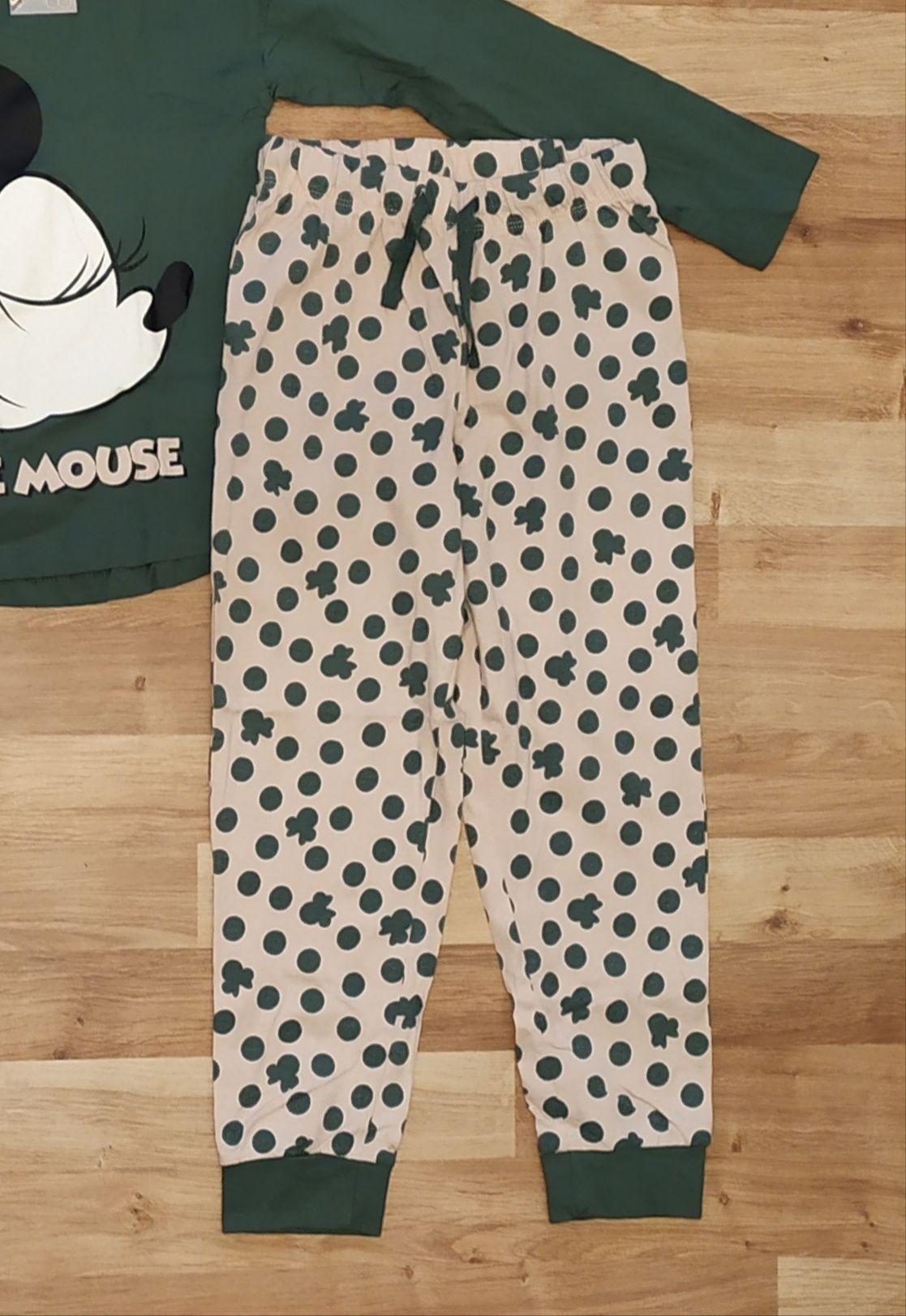 Nowa piżama 122 / 128 Myszka Minnie Mickey bluzka spodnie bawełna set