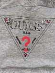 t-shirt guess z cekinami guess xs oryginalny szary