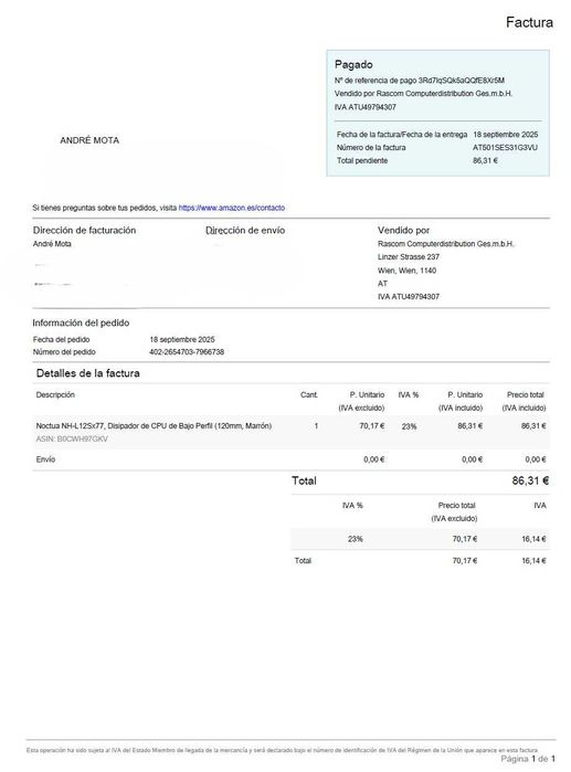 Cooler CPU Noctua NH-L12Sx77 Low-Profile+Ventoinha 120+Ventoinha 92