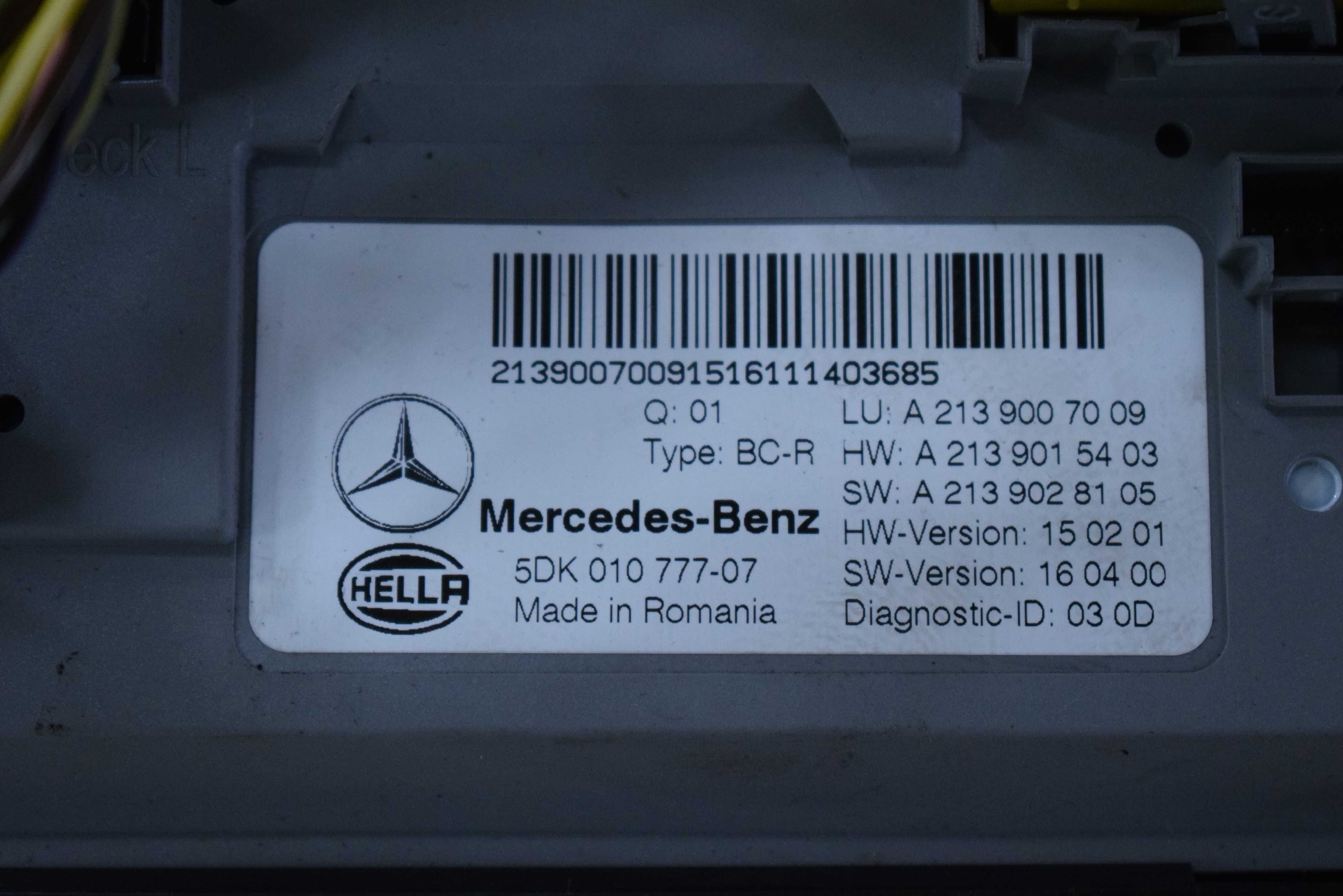 .Moduł sterownik Mercedes W213  E KLASE A2139.007009