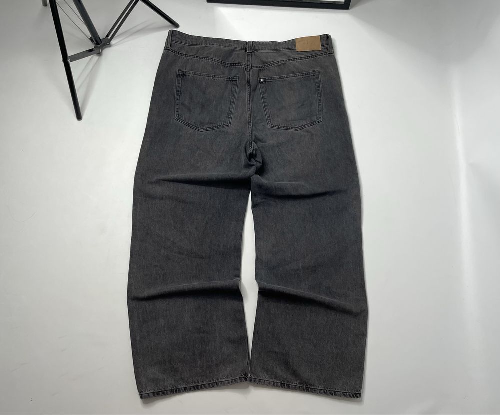 Широкі чорні джинси H&M Baggy Wide fit широкие чёрные джинсы бегги фит