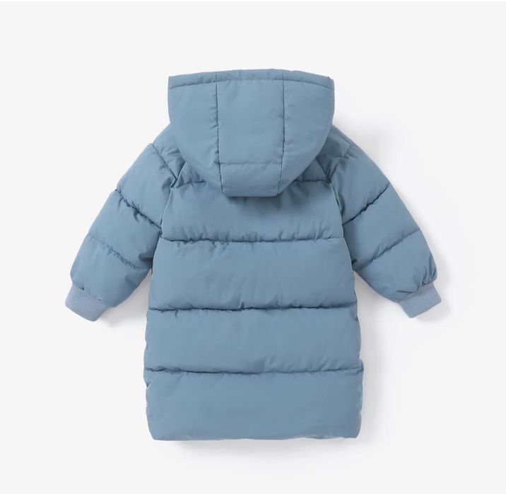 Kurtka zimowa PatPat, roz. 116 cm, niebieska, do kolana.