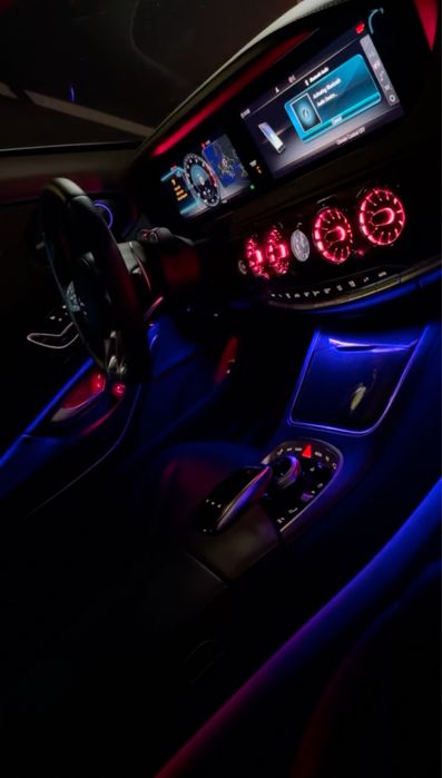 Nawiewy LED ambient mercedes w213 oswietlenie