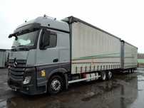 Mercedes-Benz Actros 2542 + 7.70m tandem przejazdowe