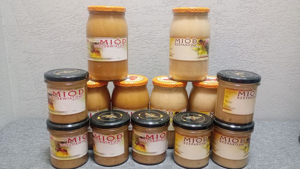Miód z Własnej Pasieki Gryczany , Wielokwiat ,