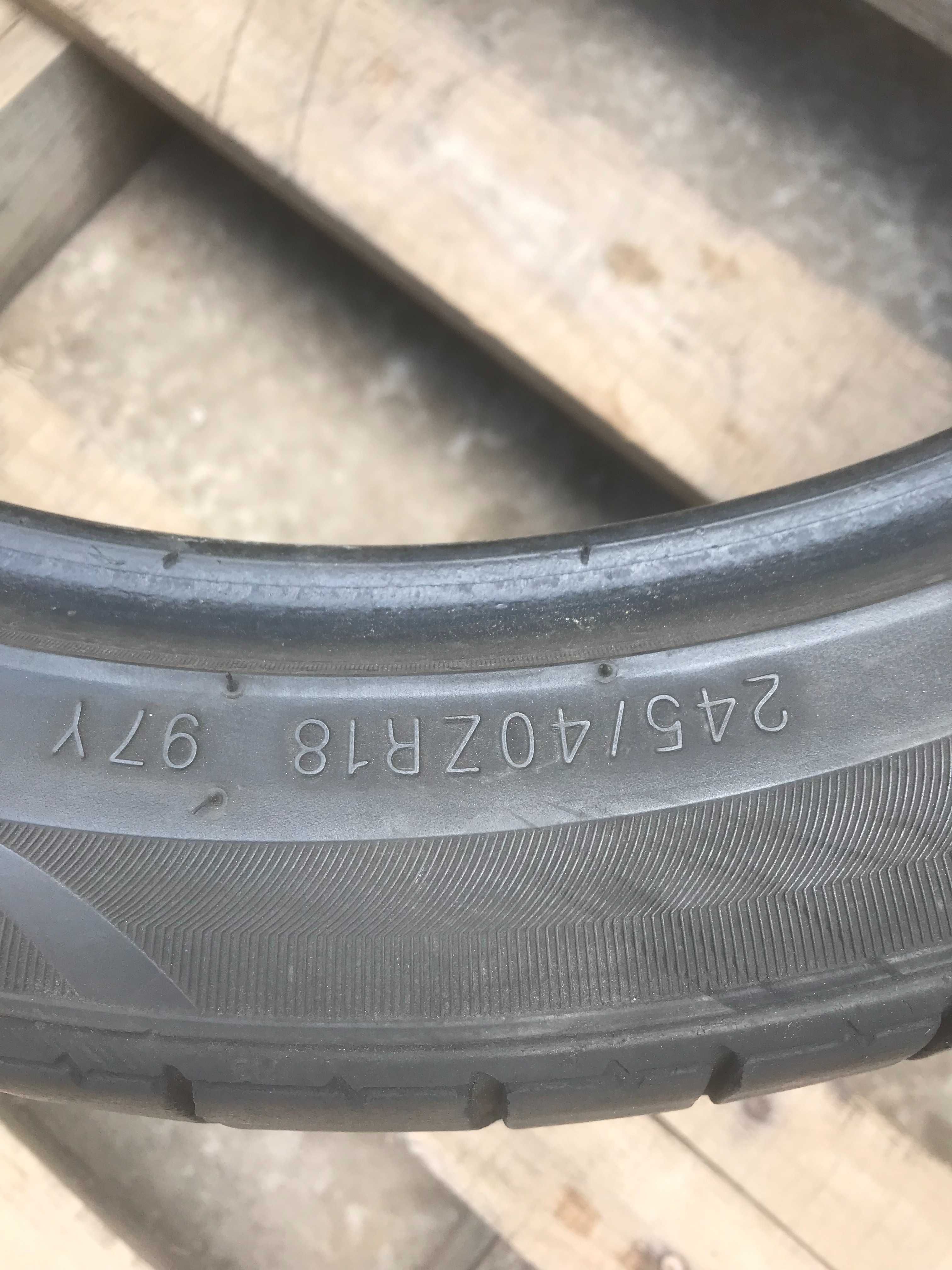 Шини Kumho Ecsta LE Sport 245/40R18 Пара Літо Б/у Склад Оригінал