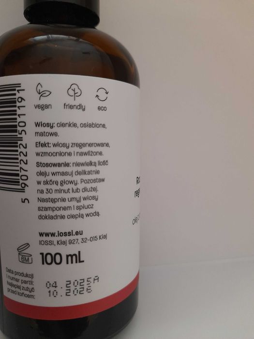 Wcierka do włosów rozmaryn, lawenda iossi.