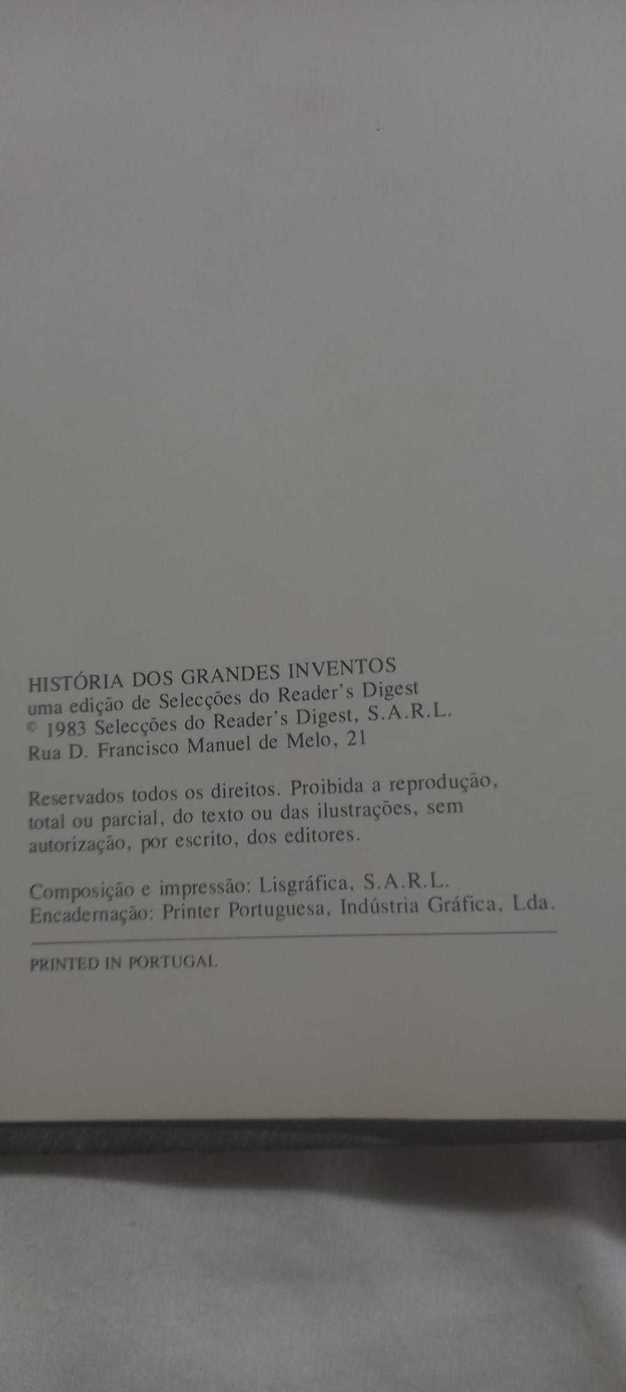 História dos grandes inventos livro