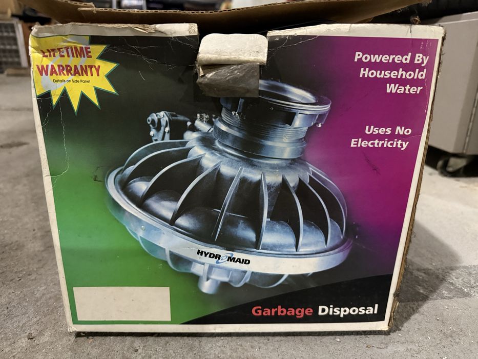 Hydro maid rozdrabniacz kuchenny młynek do zlewu bez prądowy NOWY