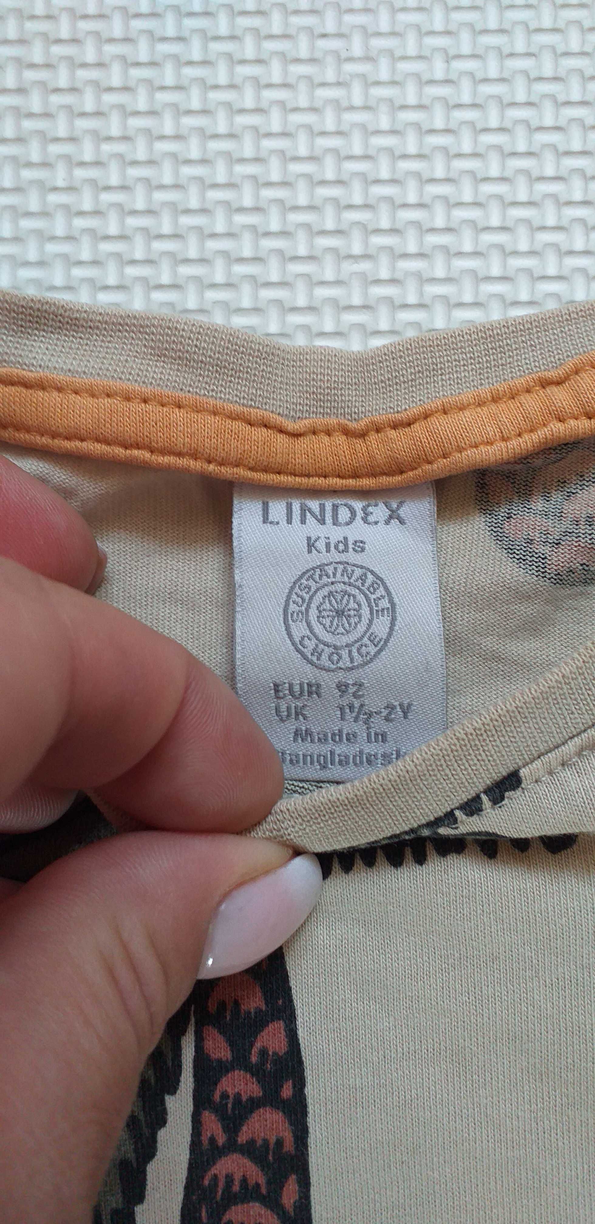 T-shirt koszulka na krótki rękaw w lwy palmy Lindex 86-92