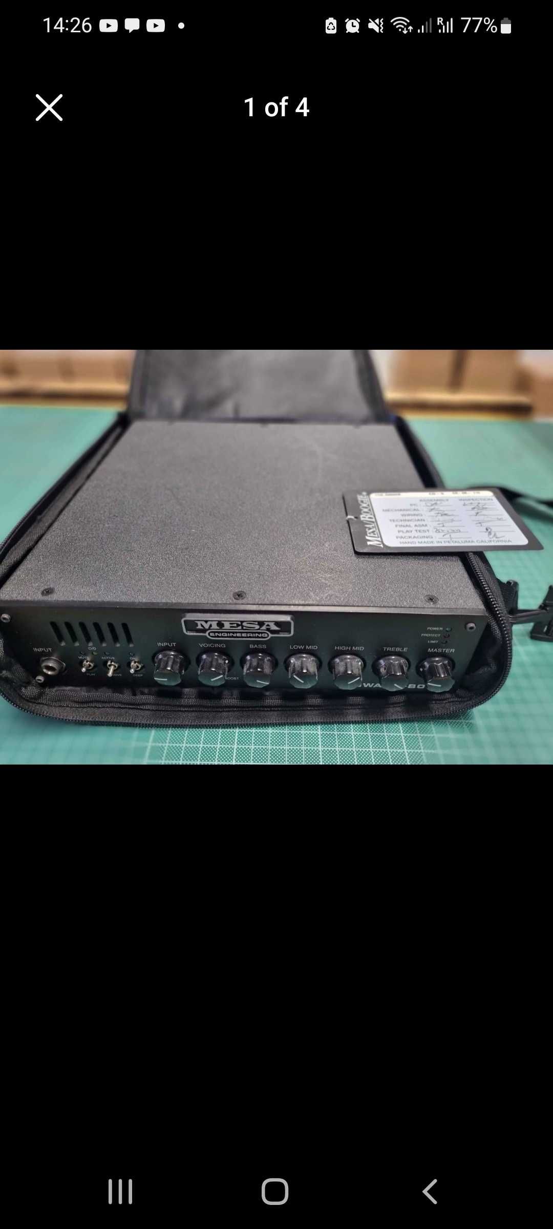 Mesa Subway Compact Bass Amp