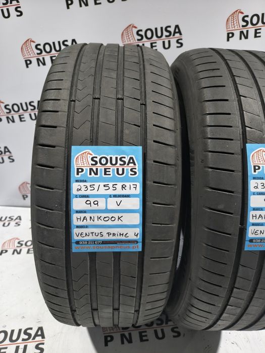 2 pneus semi novos 235-55R17 Hankook - Oferta dos portes