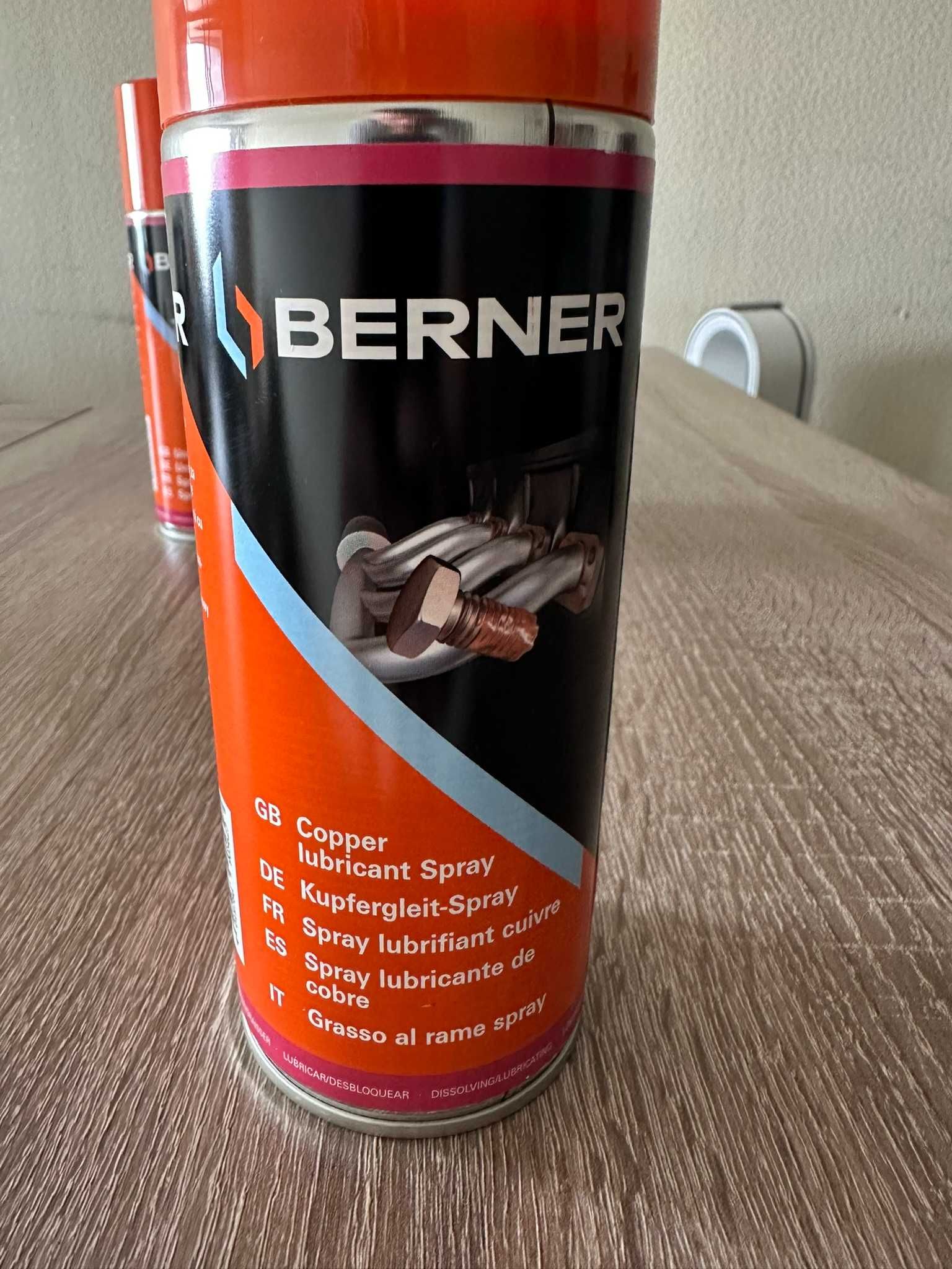 Спрей-мастило мідне термостійке, BERNER, 400 мл (147707)