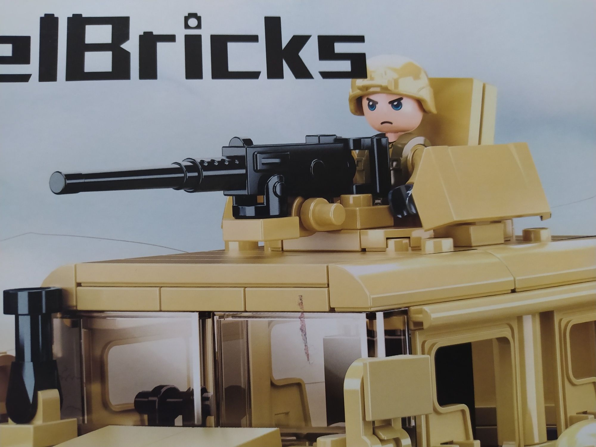 Klocki SLUBAN Modelbricks  pojazd wojskowy 265 El. Gazelo