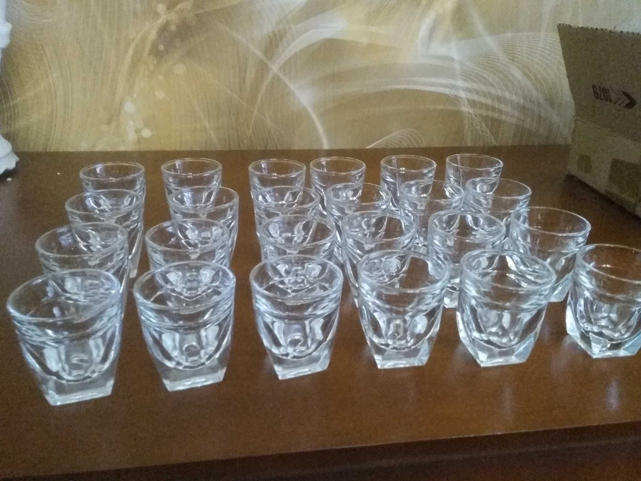 Kieliszki do wódki zestaw 24 sztuk mocne szkło Veba Glas