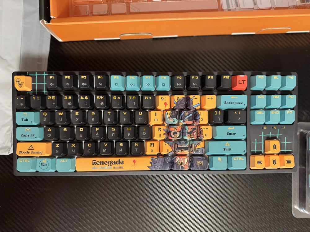 Клавіатура дротова A4Tech Bloody AT87 USB Renegade