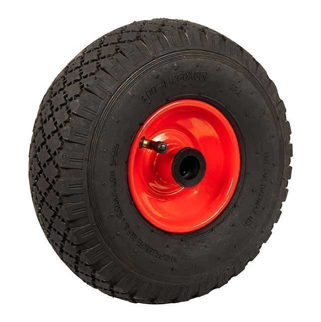 Koło kółko dętkowe 26cm do taczki wózka 260x85 3.00/4 czerwone 69-021#
