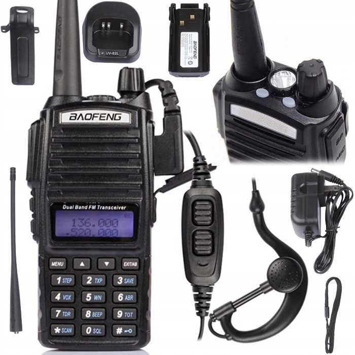 Radio krótkofalarskie UV-82 5W krótkofalówka radiotelefon walkie talk