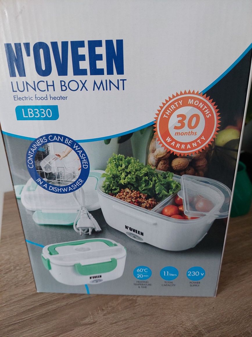 Lunch box elektryczny, podgrzewacz nowy n'oveen lb330